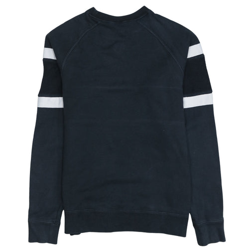 Nike SB Men's Black Striped Crew Neck Pullover Sweatshirt M