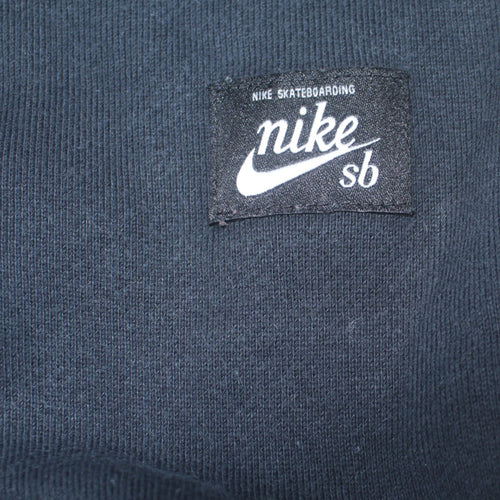 Nike SB Men's Black Striped Crew Neck Pullover Sweatshirt M