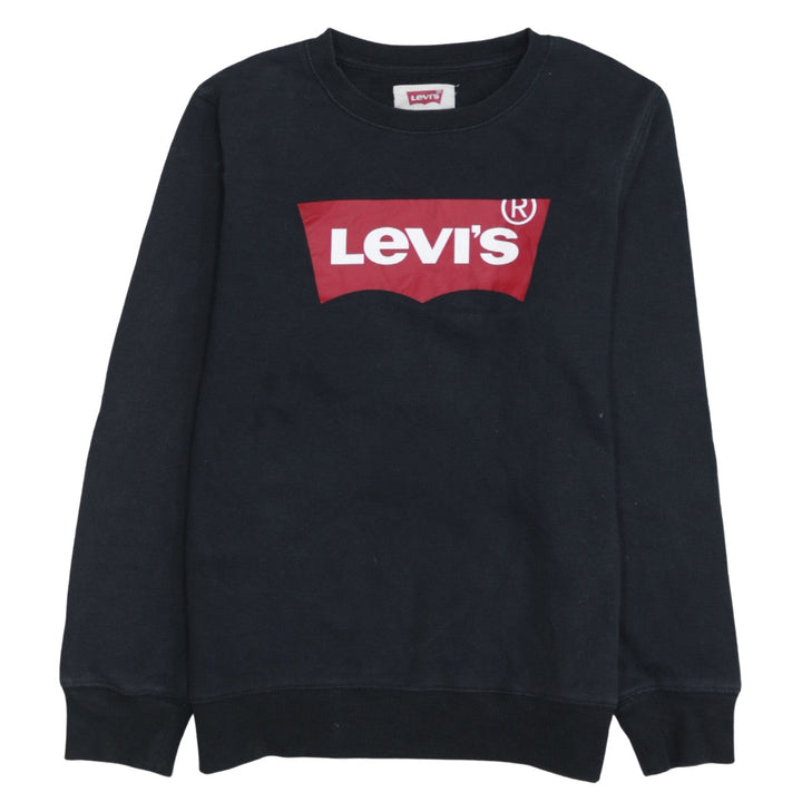 Levi's Boys Black Crew Neck Logo Sweatshirt 16 Years