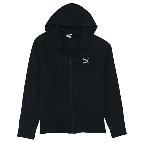 Puma Men's Black Full Zip Hoodie Size L Sports Fleece
