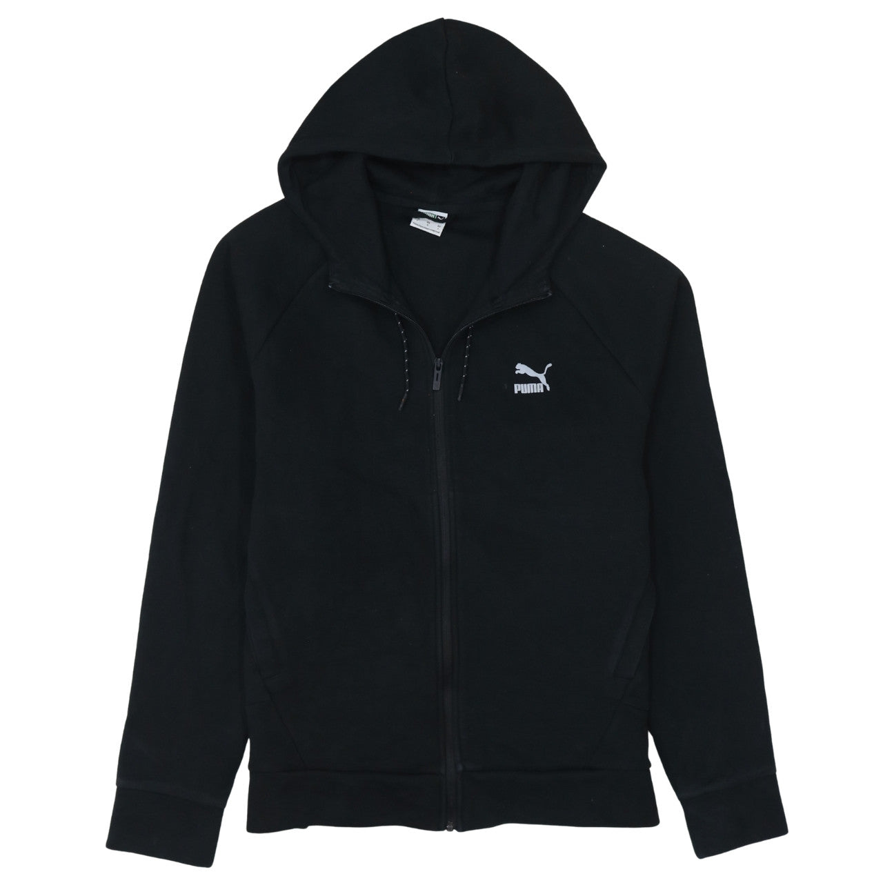 Puma Men's Black Full Zip Hoodie Size L Sports Fleece