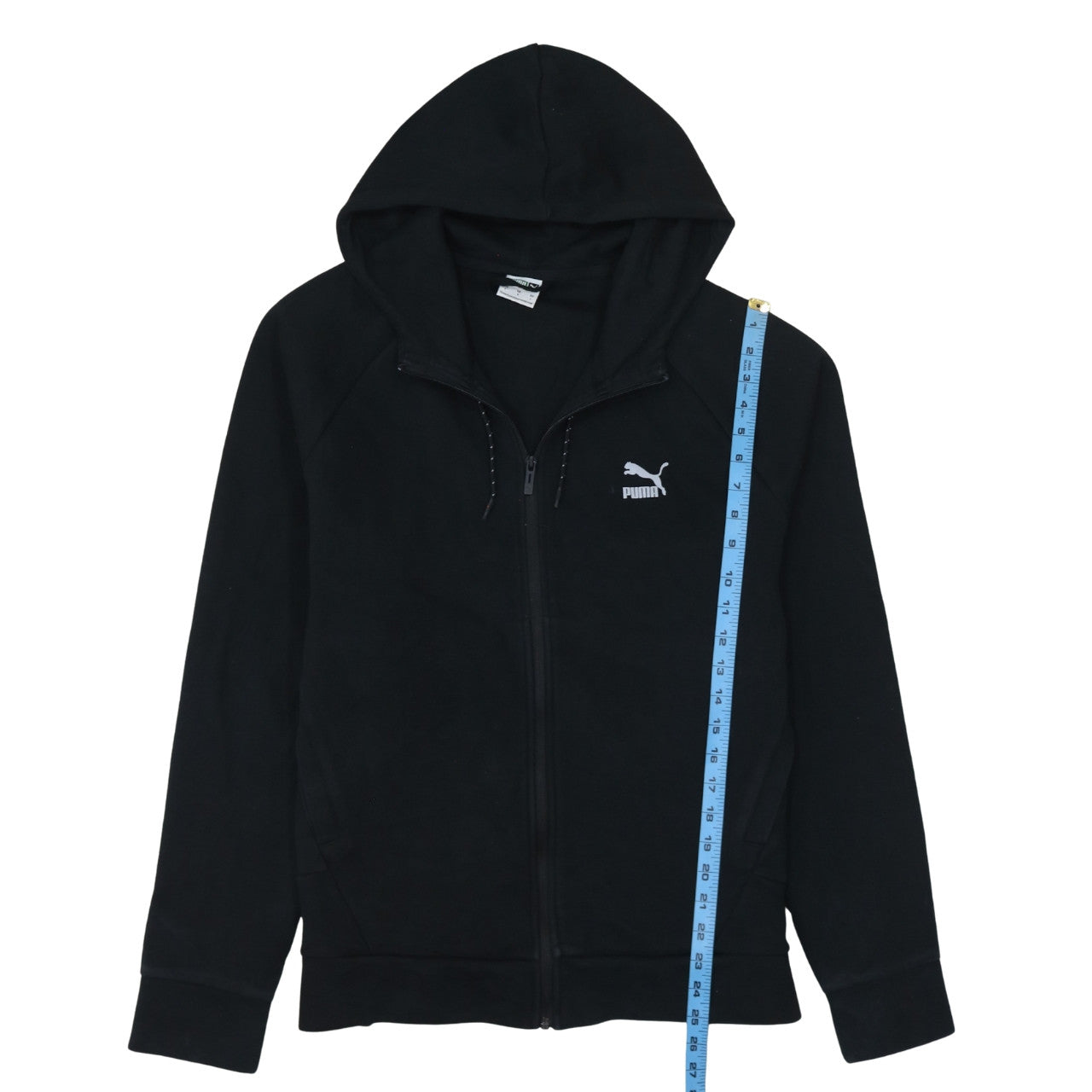 Puma Men's Black Full Zip Hoodie Size L Sports Fleece