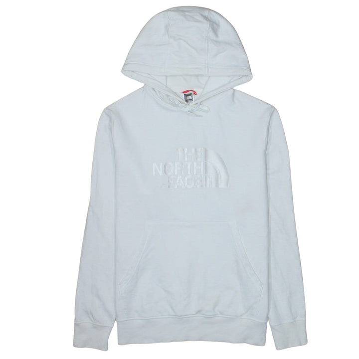 The North Face Mens White Medium Pullover Hoodie Cotton