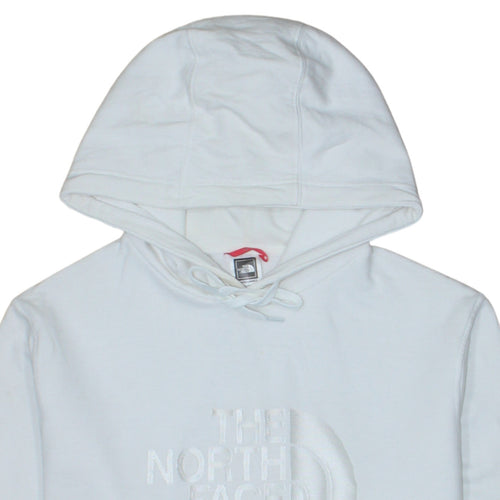 The North Face Mens White Medium Pullover Hoodie Cotton