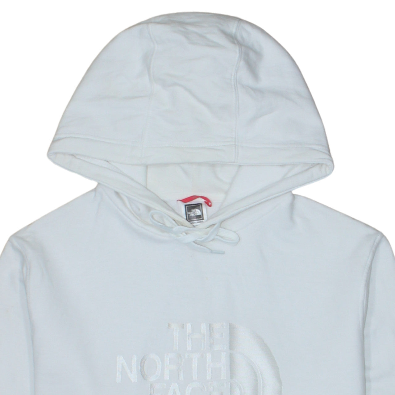 The North Face Mens White Medium Pullover Hoodie Cotton