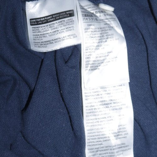 Levi's Men's Blue Colourblock Cotton Polo Shirt Size L
