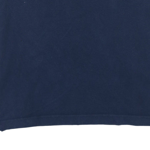 Levi's Men's Blue Colourblock Cotton Polo Shirt Size L