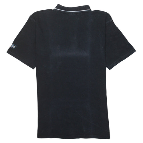 Helly Hansen Men's Black Cotton Polo Shirt L Short Sleeve