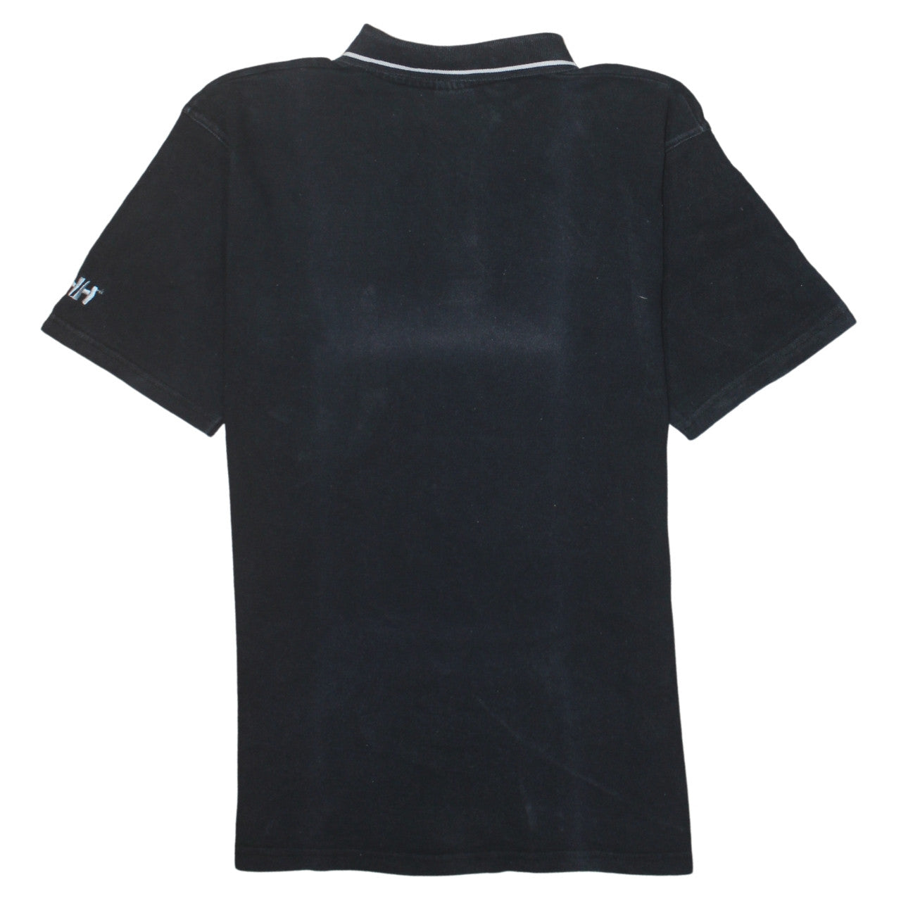 Helly Hansen Men's Black Cotton Polo Shirt L Short Sleeve