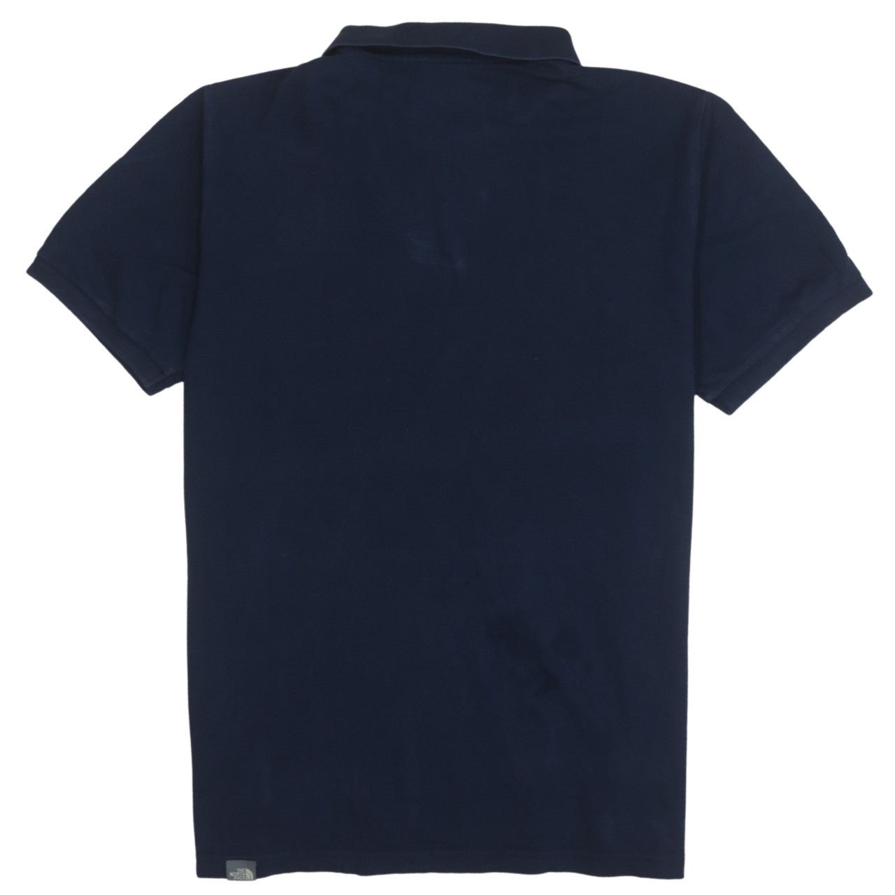The North Face Men's Blue Cotton Short Sleeve Polo Shirt M