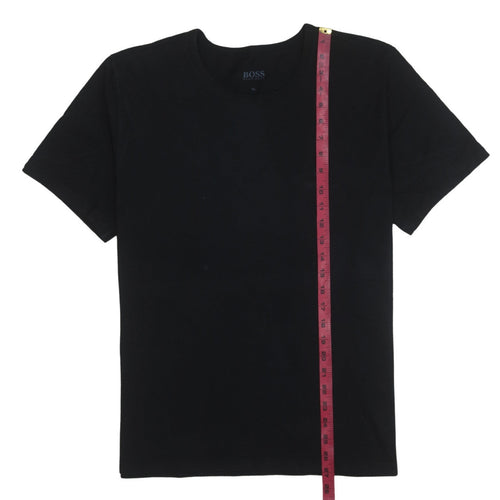 Hugo Boss Men's Black XL Crew Neck Cotton T-Shirt