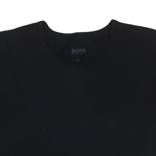 Hugo Boss Men's Black XL Crew Neck Cotton T-Shirt