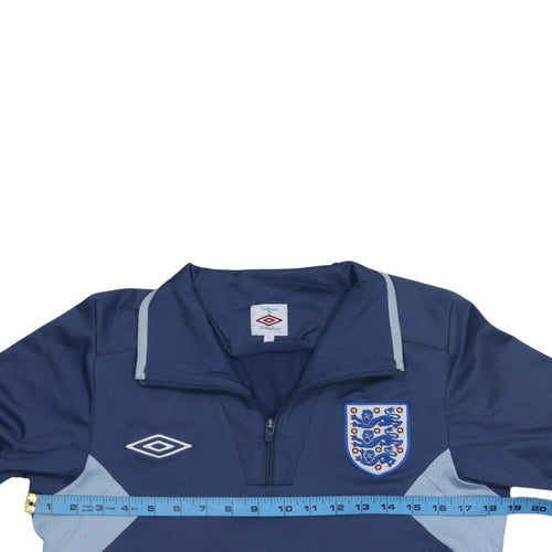 Umbro England Men's Blue 1/2 Zip Training Sweatshirt Size S