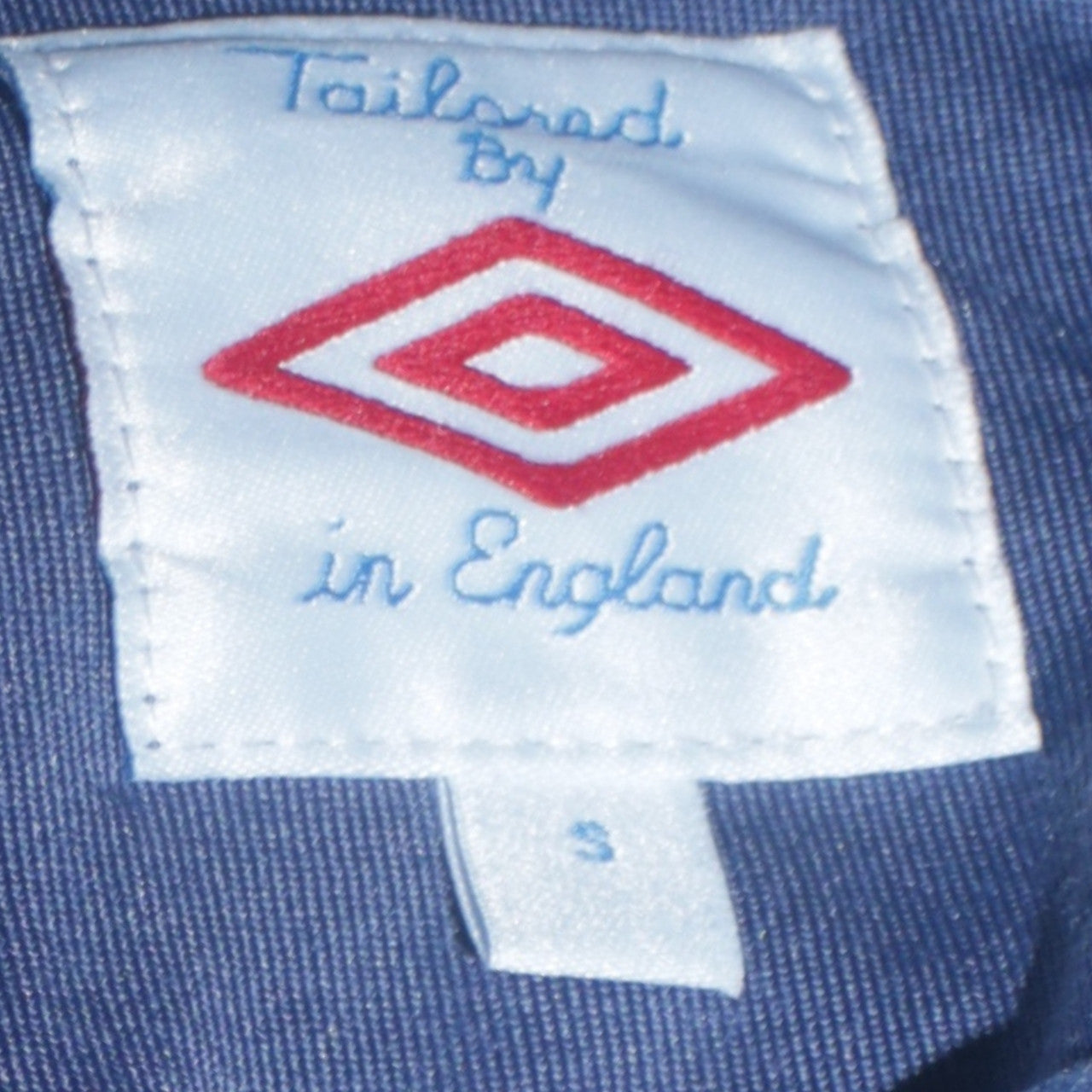 Umbro England Men's Blue 1/2 Zip Training Sweatshirt Size S
