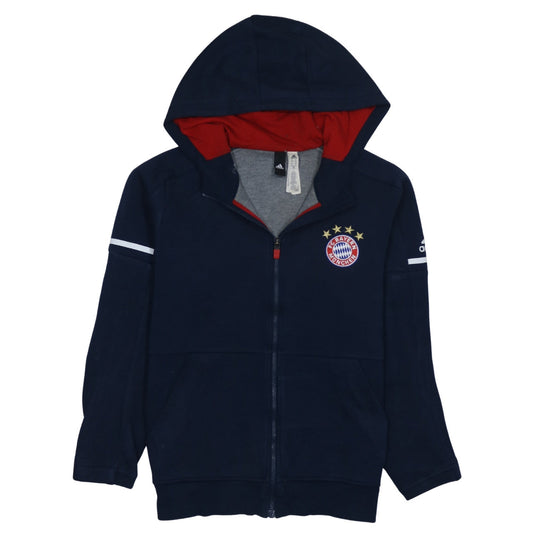 Adidas Men’s Blue Full Zip FC Bayern Munich Hoodie Size M