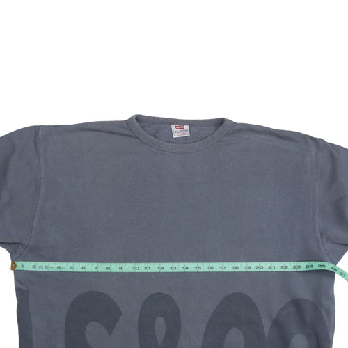 Levi's Men's Blue Graphic Logo Pullover Sweatshirt L