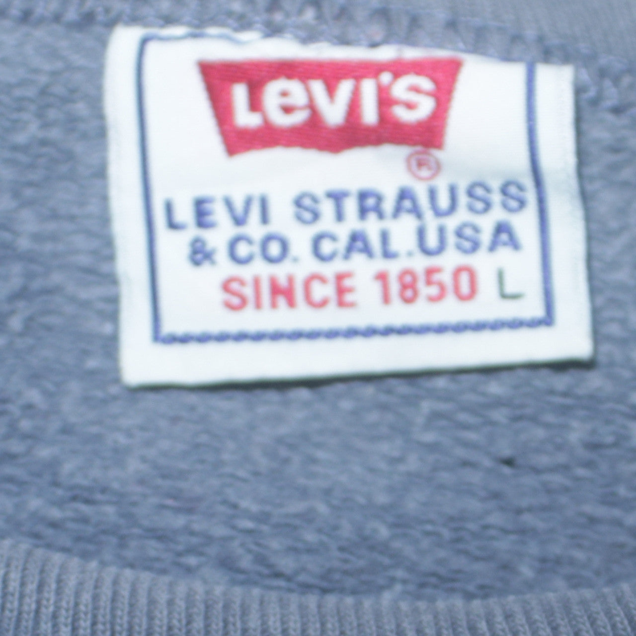 Levi's Men's Blue Graphic Logo Pullover Sweatshirt L