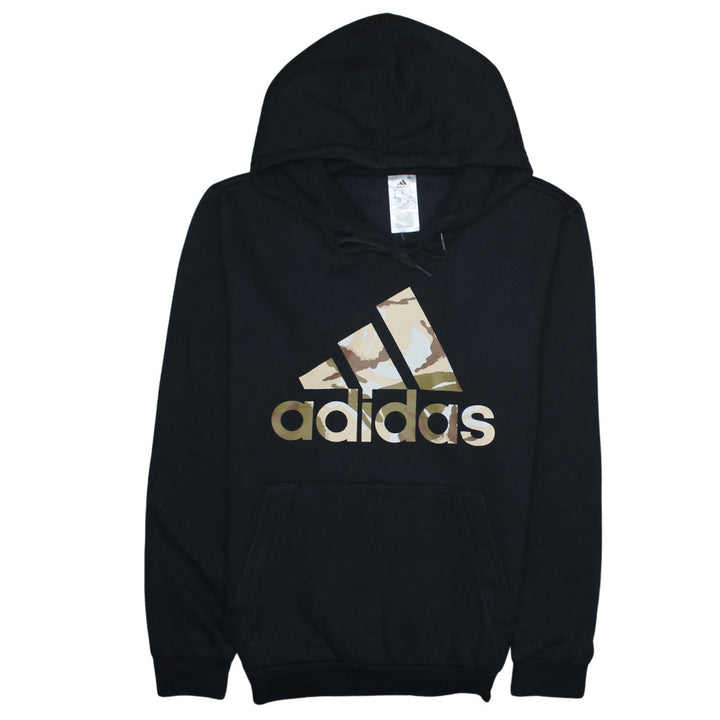 adidas Mens Black Pullover Hoodie Small Logo Sportswear