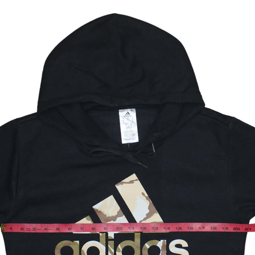adidas Mens Black Pullover Hoodie Small Logo Sportswear
