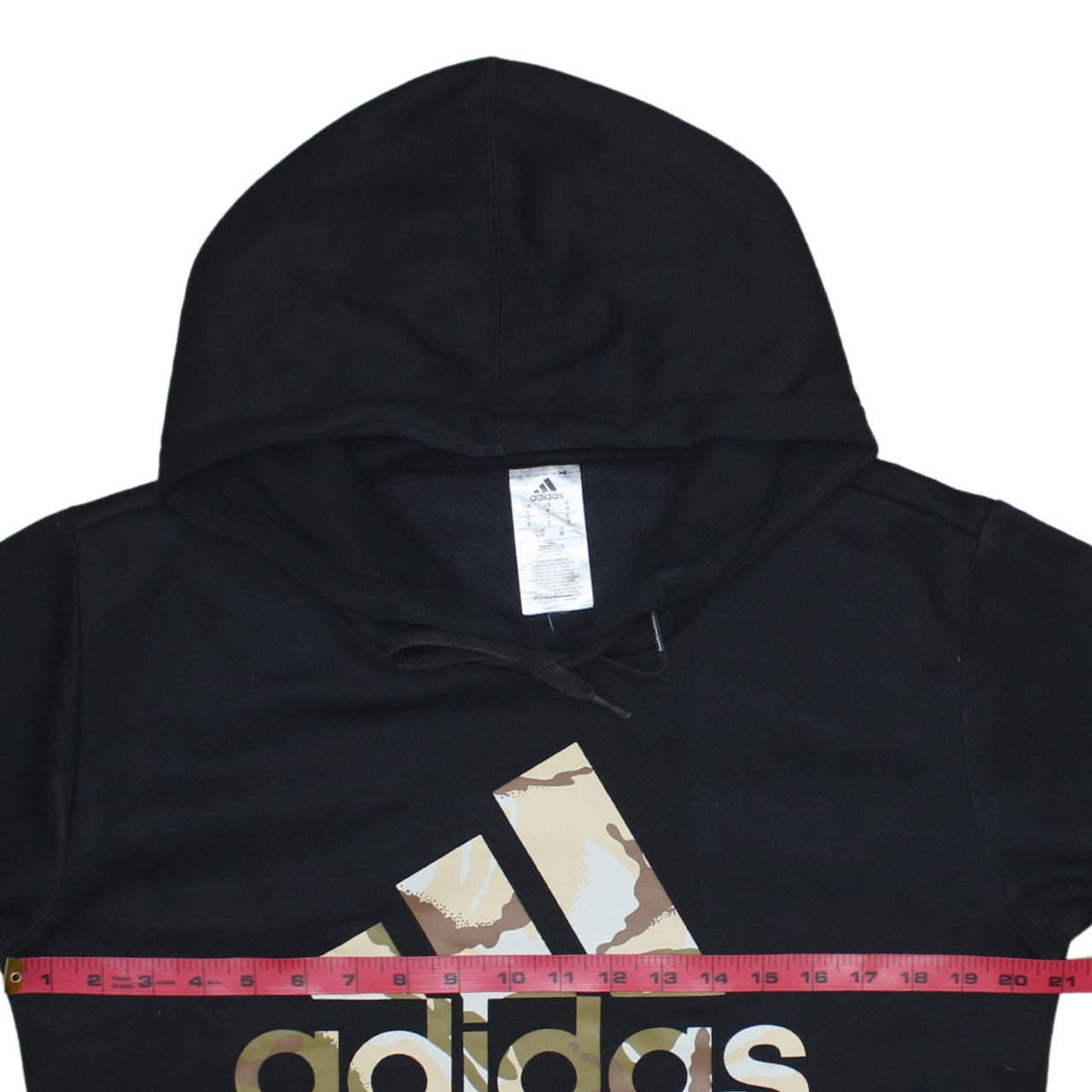 adidas Mens Black Pullover Hoodie Small Logo Sportswear