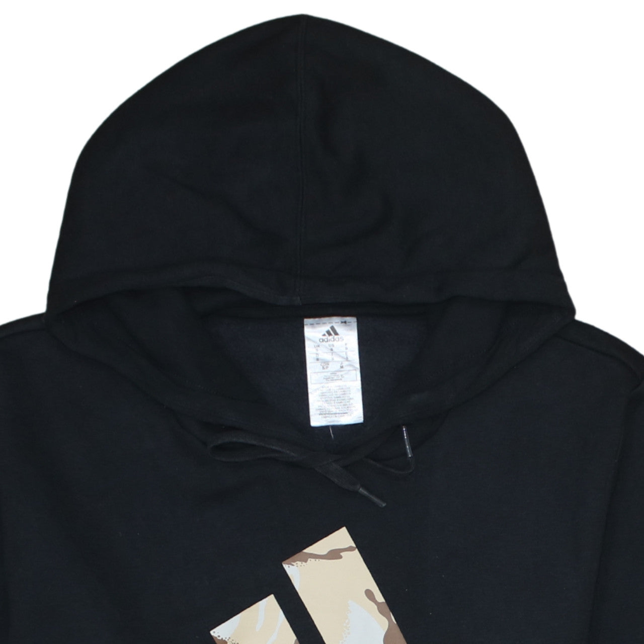 adidas Mens Black Pullover Hoodie Small Logo Sportswear