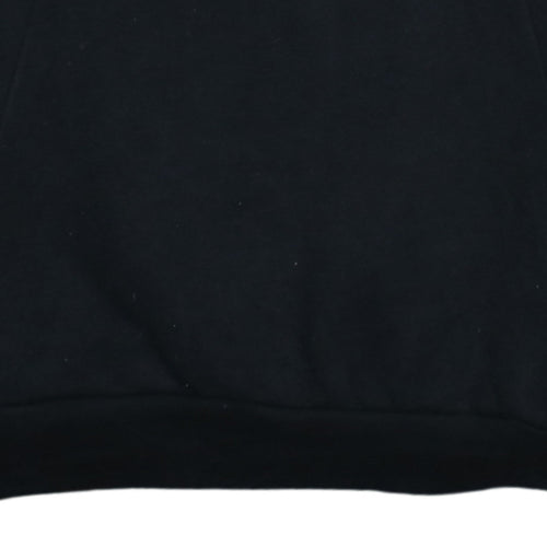 adidas Mens Black Pullover Hoodie Small Logo Sportswear