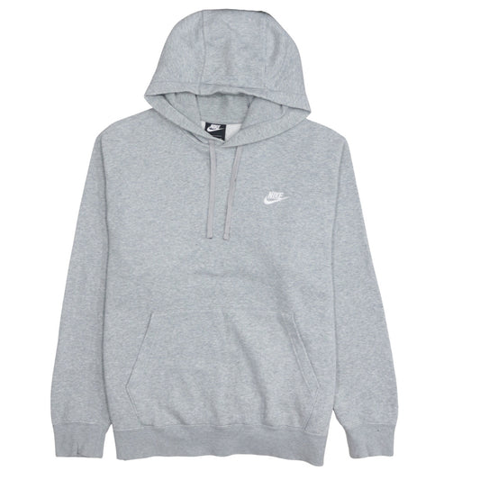 Nike Men's Grey Pullover Hoodie L Sports Fleece Sweatshirt