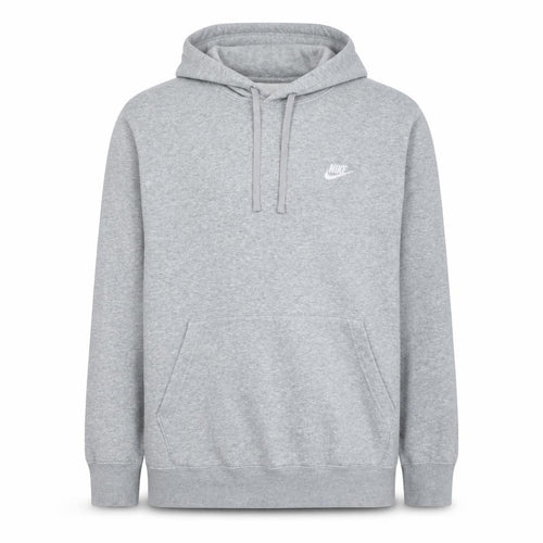 Nike Men's Grey Pullover Hoodie L Sports Fleece Sweatshirt