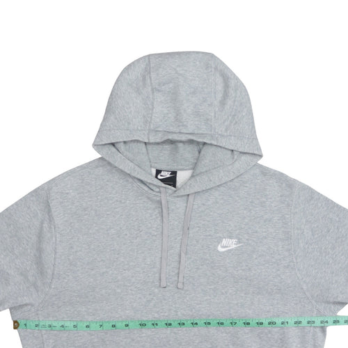 Nike Men's Grey Pullover Hoodie L Sports Fleece Sweatshirt