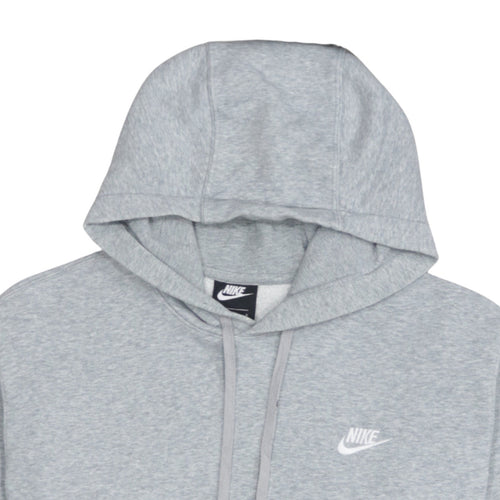 Nike Men's Grey Pullover Hoodie L Sports Fleece Sweatshirt