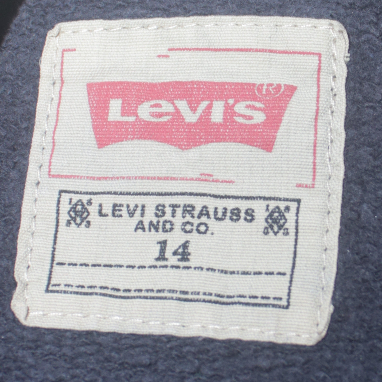 Levi's Women's Black Logo Crew Neck Pullover Sweatshirt Size 14