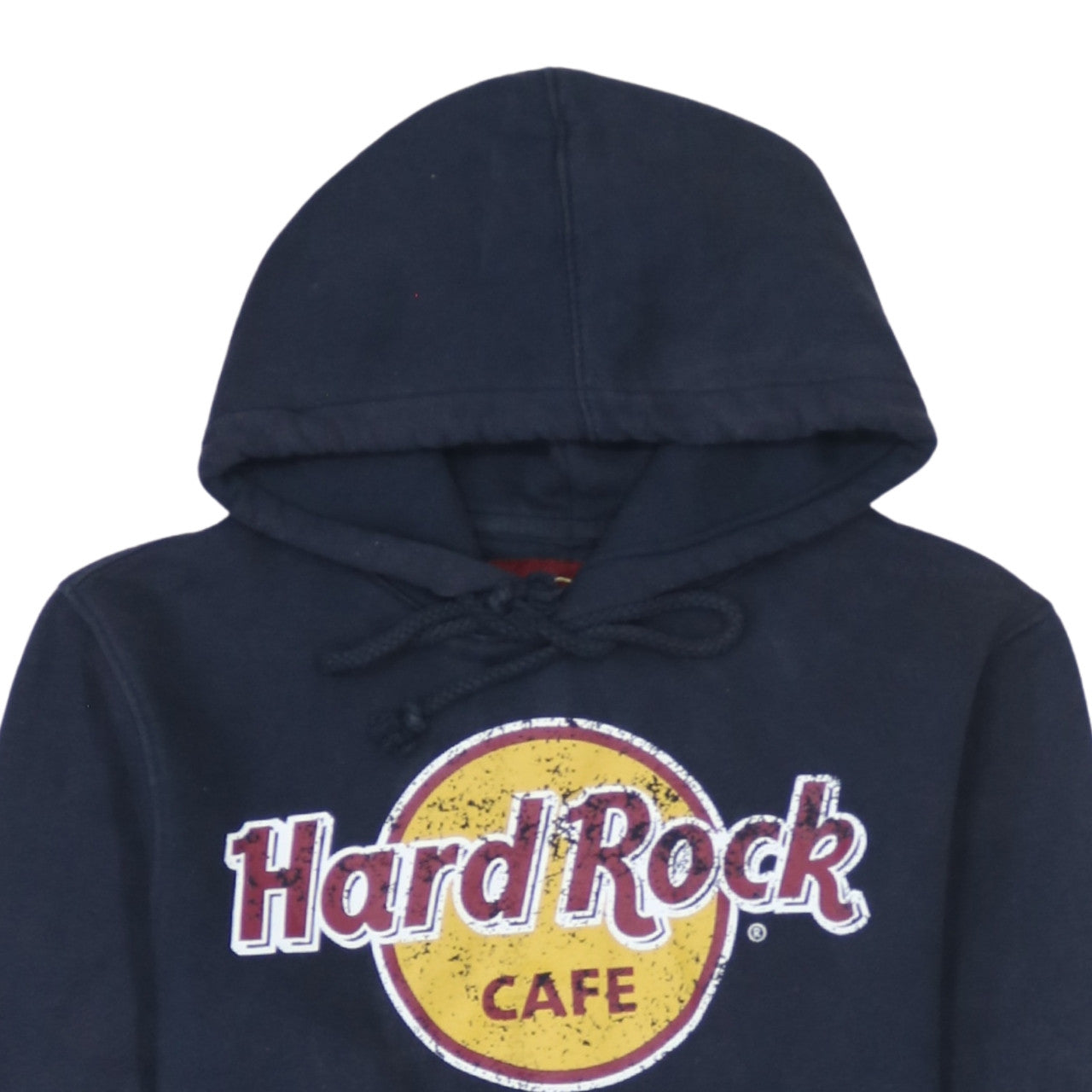 Hard Rock Cafe Barcelona Men Blue Pullover Hoodie Small