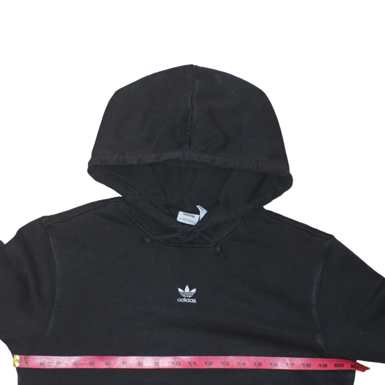 Adidas Womens Black Size 10 Pullover Hoodie Sweatshirt
