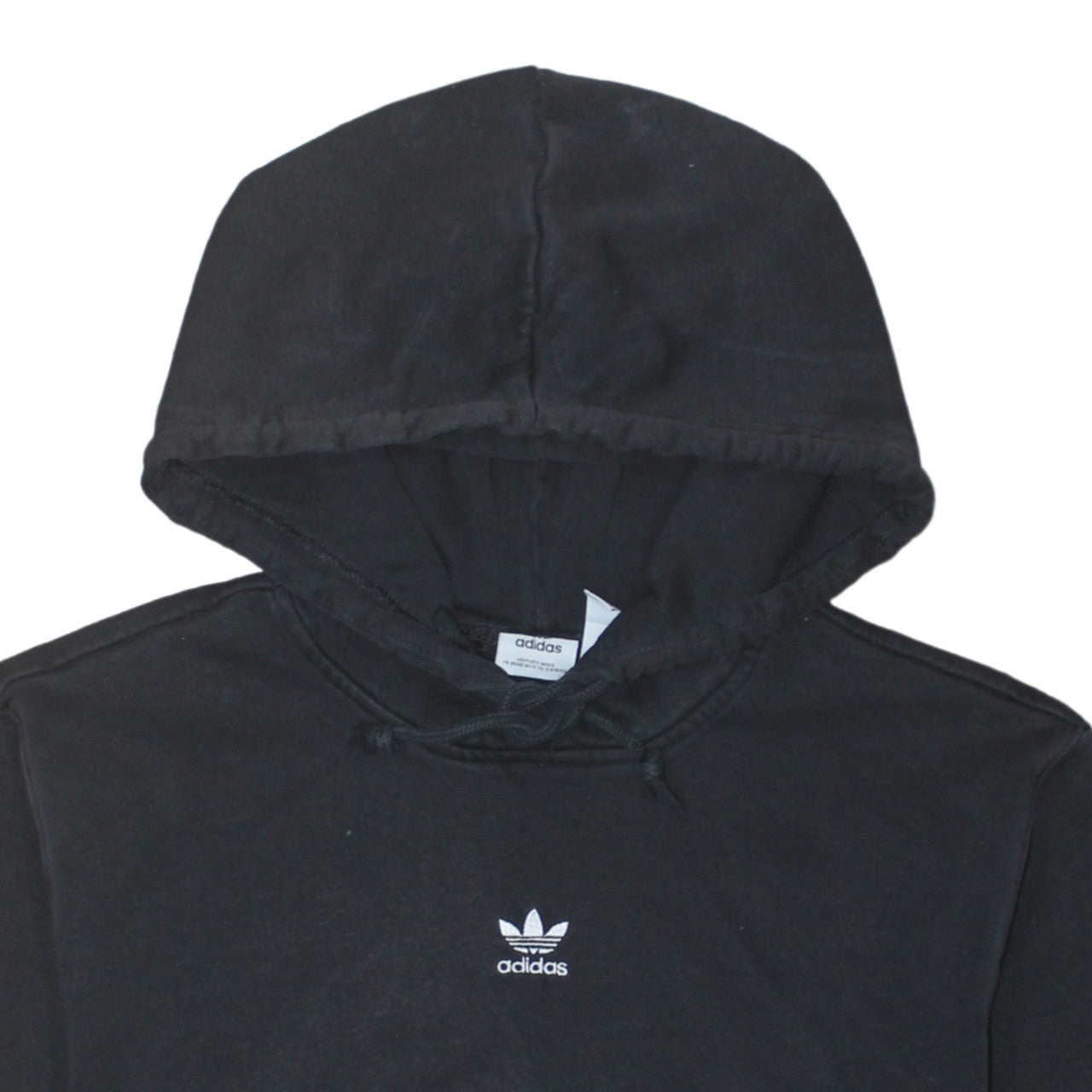 Adidas Womens Black Size 10 Pullover Hoodie Sweatshirt