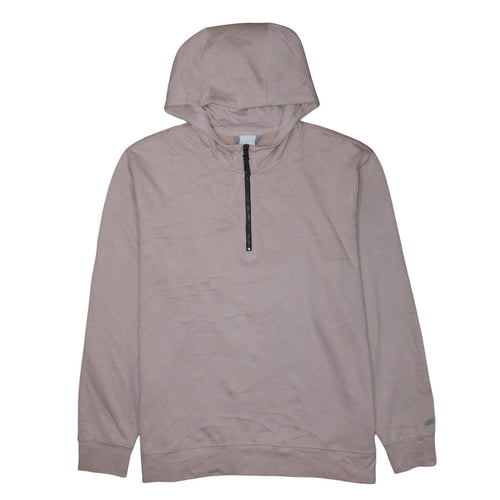 Nike Women’s Beige Dri-FIT 1/2 Zip Hooded Sweatshirt XL Polyester