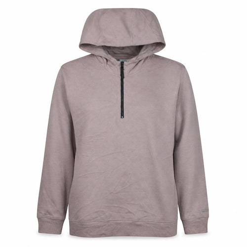 Nike Women’s Beige Dri-FIT 1/2 Zip Hooded Sweatshirt XL Polyester