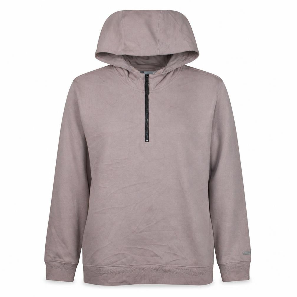Nike Women’s Beige Dri-FIT 1/2 Zip Hooded Sweatshirt XL Polyester