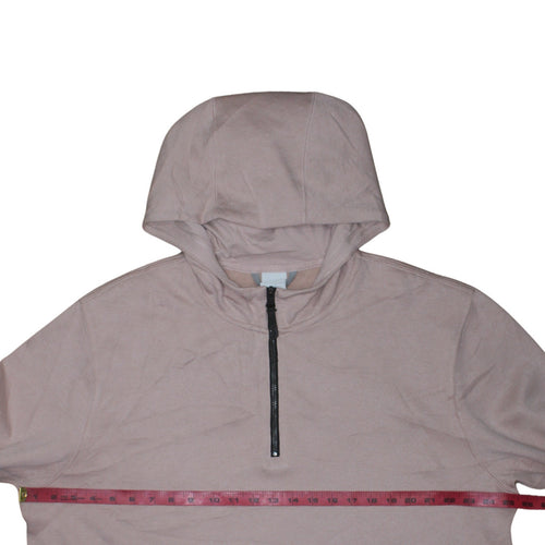Nike Women’s Beige Dri-FIT 1/2 Zip Hooded Sweatshirt XL Polyester