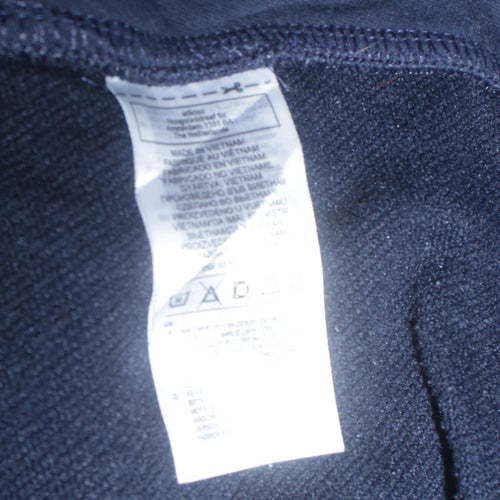 adidas Men's Blue Full Zip Hoodie Size L Sports Fleece Jacket