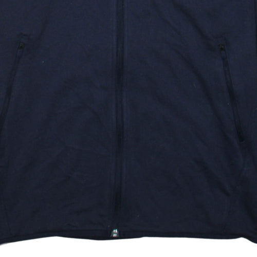 adidas Men's Blue Full Zip Hoodie Size L Sports Fleece Jacket