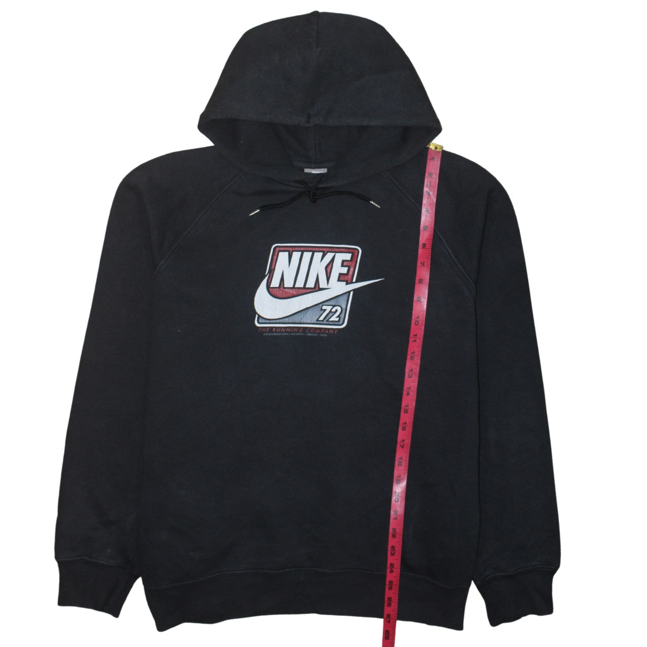Nike Men's Black Pullover Hoodie Size L Graphic Logo Fleece Sweatshirt
