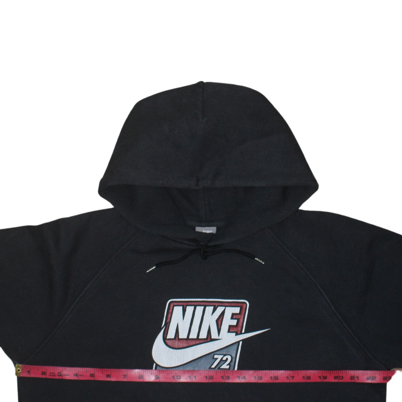 Nike Men's Black Pullover Hoodie Size L Graphic Logo Fleece Sweatshirt
