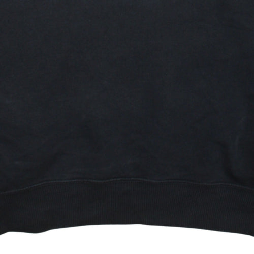 Nike Men's Black Pullover Hoodie Size L Graphic Logo Fleece Sweatshirt