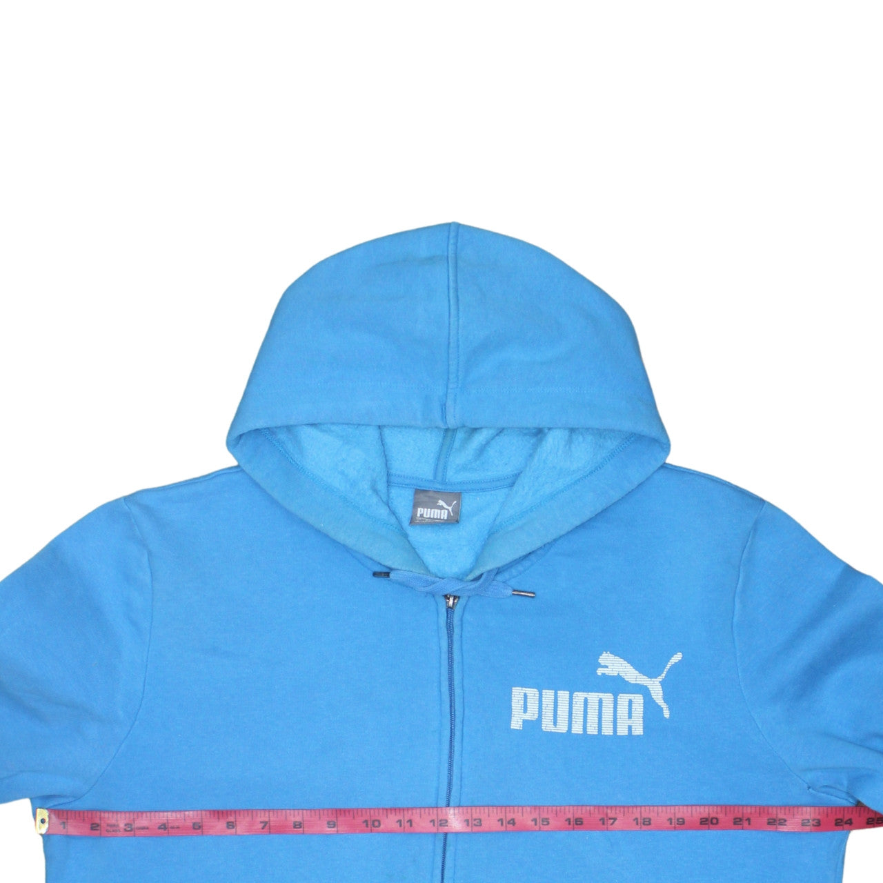 Puma Men's Blue Full Zip Hoodie L Regular Fit Sportswear