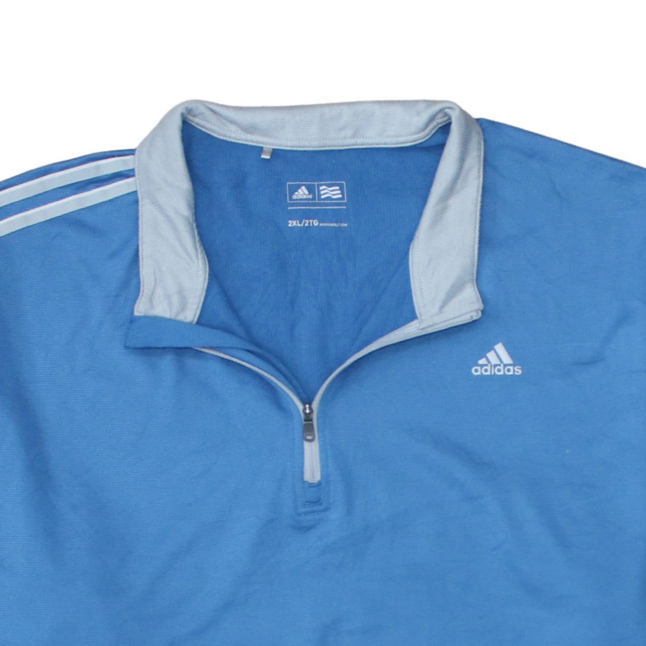Adidas Men's Blue 2XL 1/4 Zip Golf Sweatshirt Pullover