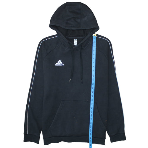 Adidas Men’s Black Pullover Hoodie L Logo Fleece Sportswear