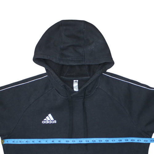 Adidas Men’s Black Pullover Hoodie L Logo Fleece Sportswear