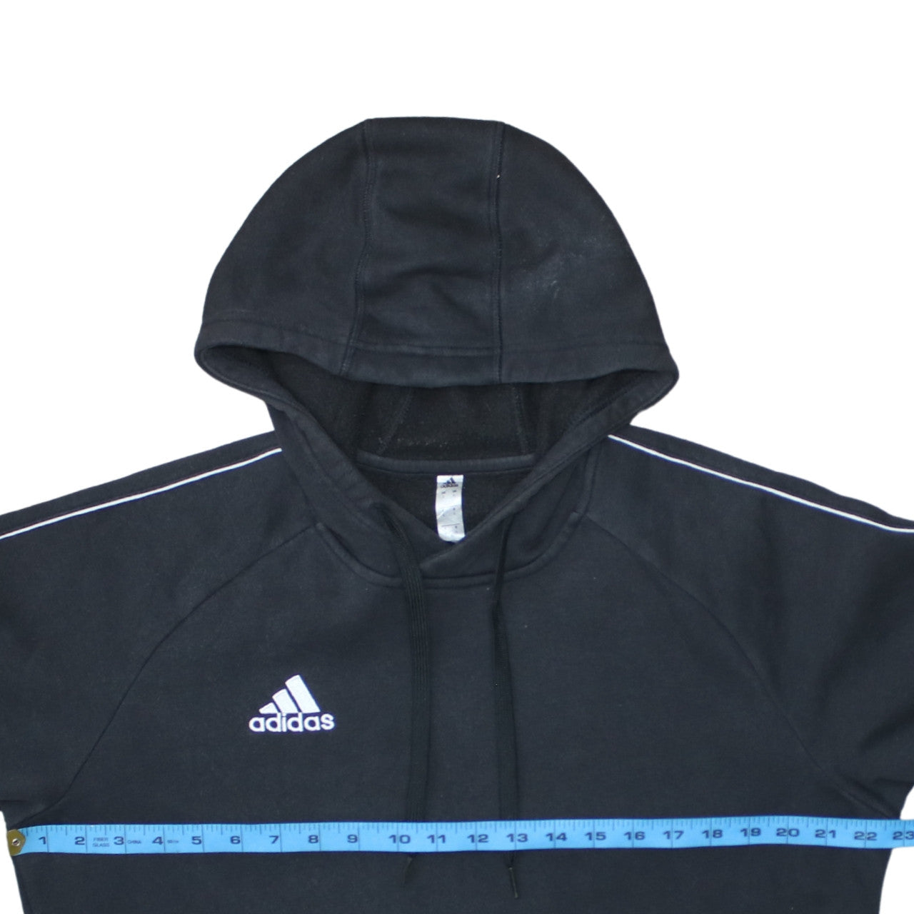 Adidas Men’s Black Pullover Hoodie L Logo Fleece Sportswear