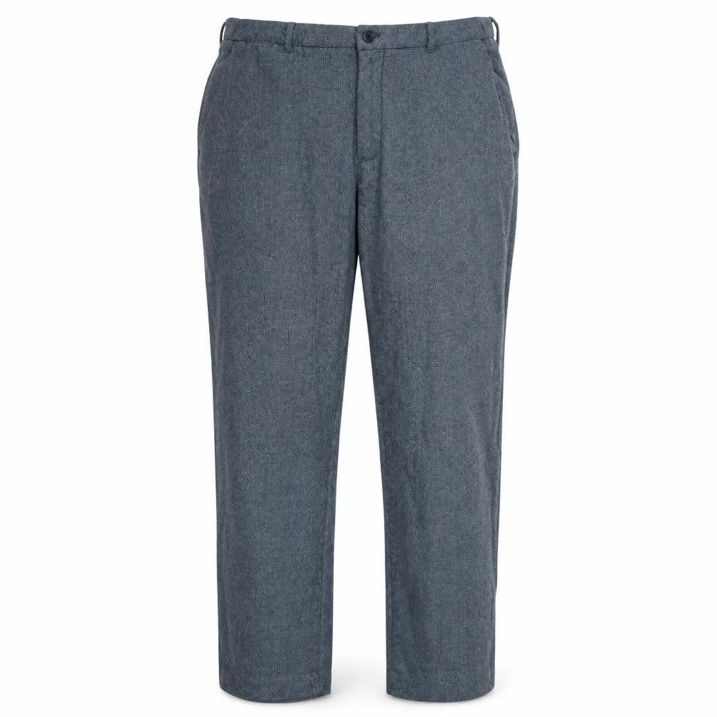 Front view of Gap Men's Grey Check Slim Fit Chino Trousers 38x32