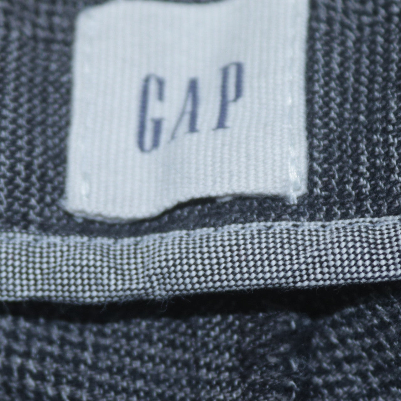 GAP Men's Grey Check Slim Fit Chino Trousers 38x32
